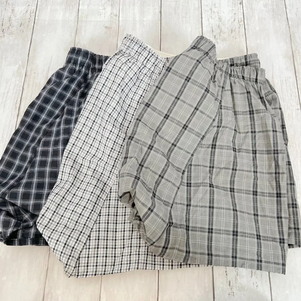 Nordstrom Men's Plaid Boxer 3 Pack NEW Size Small NWOT